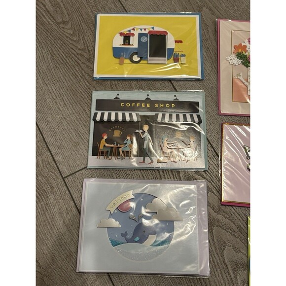 Burgoyne Hand Crafted Blank Greeting Cards Lot Of 8 New Sealed - Picture 2 of 5